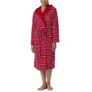 Schiesser Women Terry Bathrobe Rød/Hvit  Small Dame