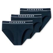 Schiesser 3P 95-5 Organic Cotton Rio Brief Marine bomull Large Herre