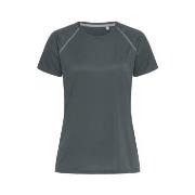 Stedman Active 140 Women Team Raglan Mørkgrå  polyester Small Dame