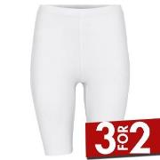 Decoy Mid-length Capri Leggings Hvit økologisk bomull Medium Dame