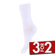 Decoy Strømper 3P Bamboo Thin Socks Hvit Strl 37/41 Dame