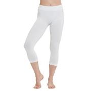 Decoy Seamless Capri Leggins Hvit S/M Dame