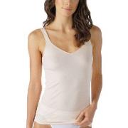 Mey Noblesse Cami-Top V-Neck Krem bomull 42 Dame