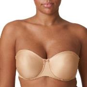 PrimaDonna BH Satin Non Padded Strapless Bra Beige D 75 Dame