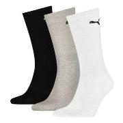 Puma Strømper 3P Sport Crew Socks Grå/Svart Str 47/49