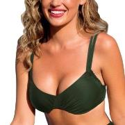 Wiki Basic Adjustable Bikini Top Mørkgrørnn  C 80 Dame