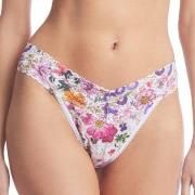 Hanky Panky Truser 2P Printed Original Rise Thong Hvit m Blomste nylon...