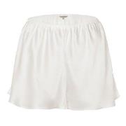 Lady Avenue Pure Silk French Knickers Benhvit silke X-Large Dame