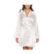 Lady Avenue Satin Short Kimono Benhvit XX-Large Dame