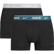 Nike 6P Everyday Cotton Stretch Trunk Svart/Grå bomull Large Herre