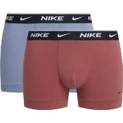 Nike 6P Everyday Cotton Stretch Trunk Rød/Lilla bomull Small Herre