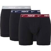 Nike 6P Everyday Essentials Cotton Stretch Boxer D1 Svart/Rød bomull M...