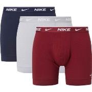 Nike 6P Everyday Cotton Boxer Blå/Rød bomull Large Herre