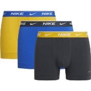 Nike 6P Everyday Essentials Cotton Stretch Trunk D1 Blå/Gul bomull Lar...