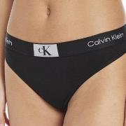 Calvin Klein Truser 3P CK96 Cotton Thong Svart bomull X-Large Dame