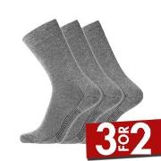 Dovre Strømper 3P Cotton Socks Grå Str 45/48 Herre