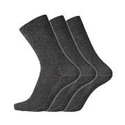 Dovre Strømper 3P Cotton Socks Mørkgrå  Str 45/48 Herre