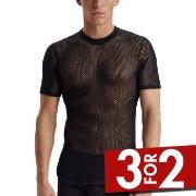 Dovre Wool Mesh T-Shirt Svart ull X-Large Herre