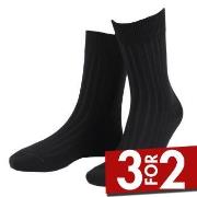 Amanda Christensen Strømper True Ankle Rib Sock Svart Str 43/46 Herre