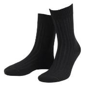 Amanda Christensen Strømper True Ankle Rib Sock Svart Str 47/50 Herre