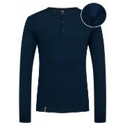 Dovre Organic Cotton Grand Dad Rib Shirt Marine økologisk bomull XX-La...