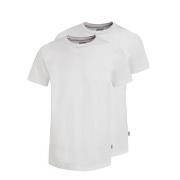 Jockey 2P Cotton Crew Neck T-Shirt Hvit bomull Small Herre