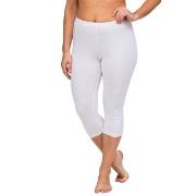 Trofe Leggings 3-4 Length Hvit bomull Medium Dame