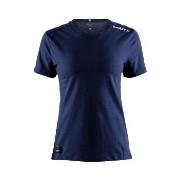 Craft Community Mix SS Tee W Marine Large Dame