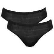 Sloggi Truser 6P ZERO Motion Ultra High Leg Brief Svart polyester Larg...