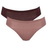 Sloggi Truser 6P ZERO Motion Ultra High Leg Brief Brun polyester Small...