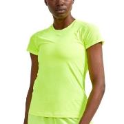 Craft ADV Essence SS Slim Tee W Limegrønn polyester XX-Large Dame