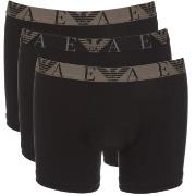 Armani Cotton Boxers 9P Svart bomull Medium Herre