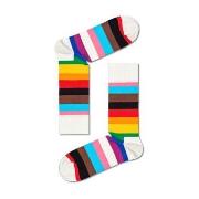 Happy socks Strømper 2P Pride Stripe Sock Hvit Mønster bomull Str 41/4...