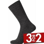 Egtved Strømper Cotton No Elastic Sock Mørkgrå  Str 45/48 Herre