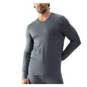 Mey Jefferson Long Sleeves Gråmelerad modal Large Herre