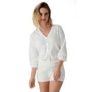 PJ Salvage Sweatheart Pointelle Cardigan Hvit Mønster bomull X-Small D...