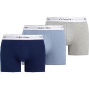 Calvin Klein 3P Modern Cotton Stretch Boxer Brief Blå/Grå bomull X-Lar...