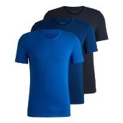 BOSS 3P Classic Regular Fit T ShirtRN Svart/Blå bomull Small Herre