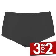 Damella Truser High Waist Maxi Brief Mørkgrå  merinoull 42 Dame