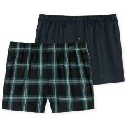 Schiesser 2P Boxershorts multipack Brun mønstret bomull 3XL Herre