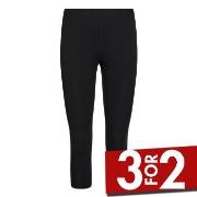 Decoy Bamboo Capri Svart Bambus Large Dame