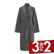 Decoy Long Terry Robe With Hood Grå polyester Large Dame