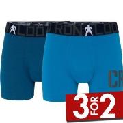 CR7 Cristiano Ronaldo 2P Boys Trunk Briefs Blå bomull 134-140