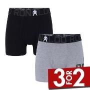 CR7 Cristiano Ronaldo 2P Boys Trunk Briefs Svart/Grå bomull 158-164