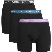 Nike 3P Everyday Cotton Boxer Svart/Rosa bomull Medium Herre