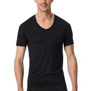 Schiesser Premium Modal V-neck Shirt Svart X-Large Herre