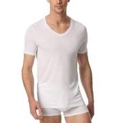 Schiesser Premium Modal V-neck Shirt Hvit Small Herre