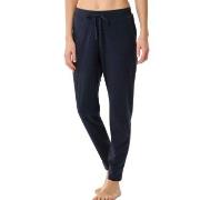 Schiesser Mix and Relax Long Cuffs Pants Mørkblå bomull Small Dame