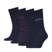 Tommy Hilfiger Strømper 4P Men Classic Socks Tin Giftbox Marine Str 39...