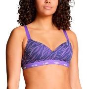 Puma BH Printed Padded Top Lilla bomull Large Dame